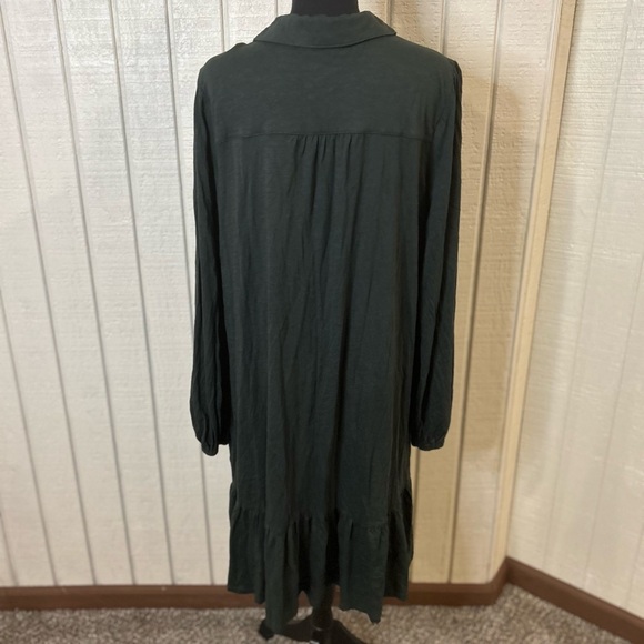 Boden Tiered Jersey Shirt Mini Dress, size 16/18R. - Picture 6 of 9